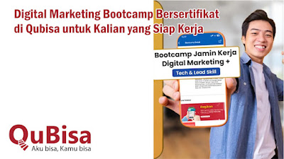 digital marketing bootcamp bersertifikat di Qubisa
