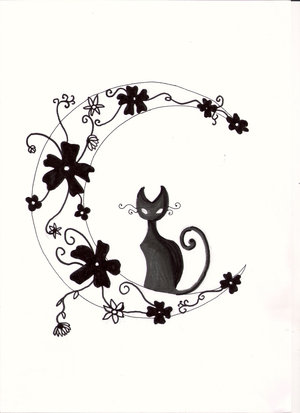 cat tattoo design