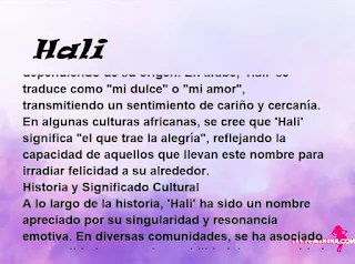 significado del nombre Hali