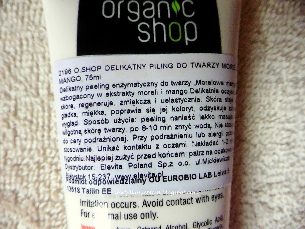 organic-shop-peeling-enzymatyczny, peeling-morela-mango