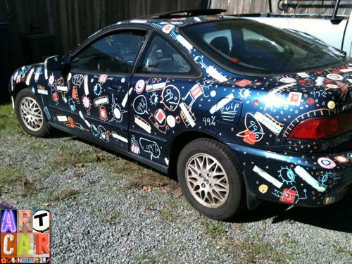 Occupy Wall Street Protester Art Car for the 99%