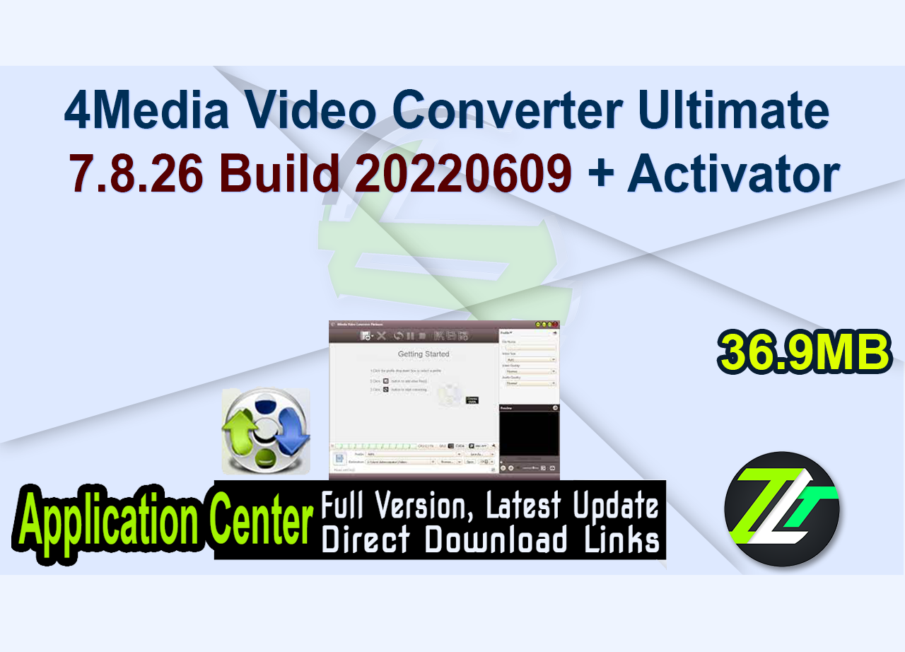 4Media Video Converter Ultimate 7.8.26 Build 20220609 + Activator