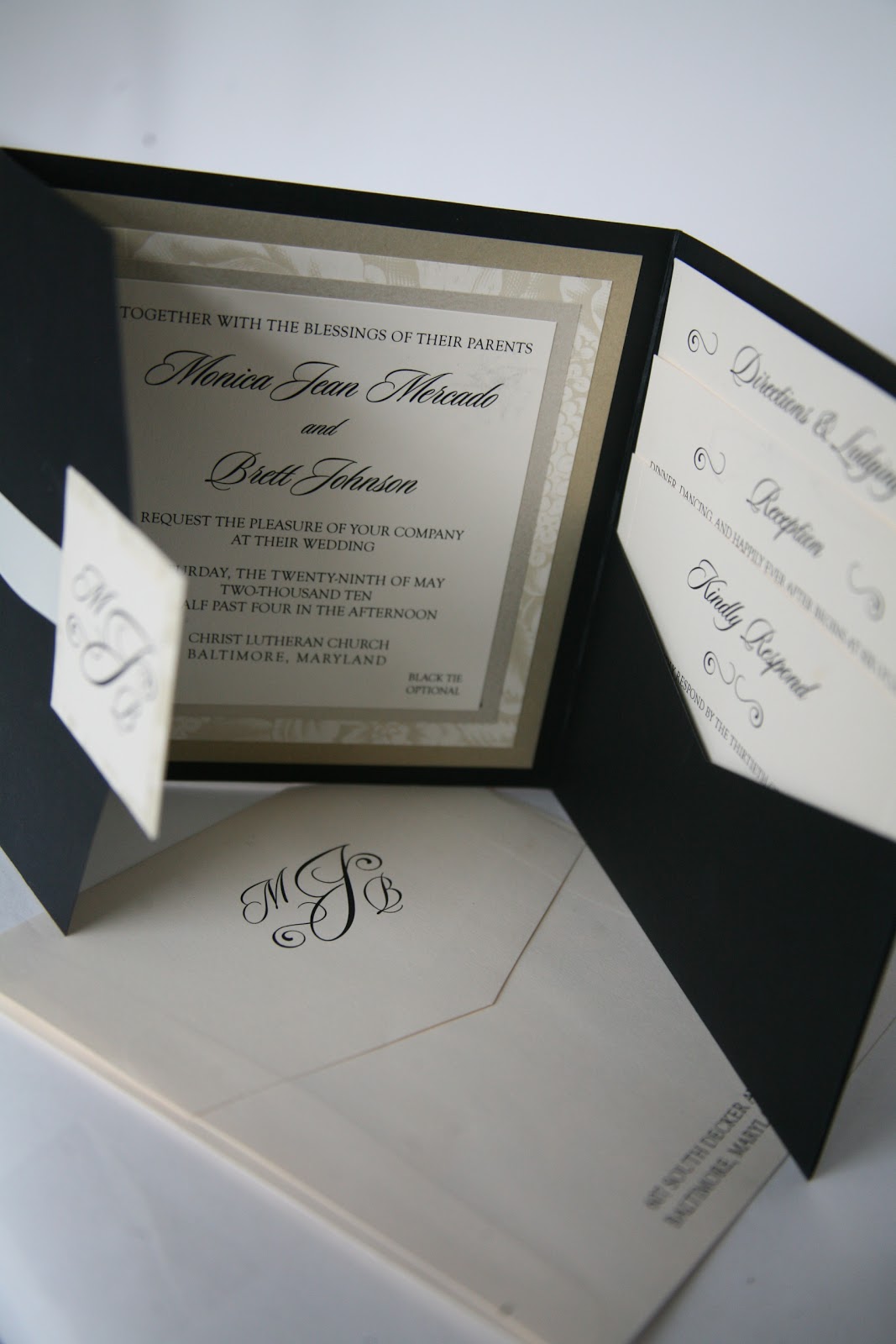 pocket invitations wedding