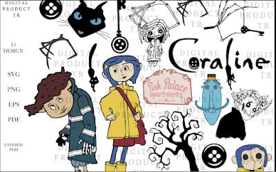 A Coraline SVG bundle