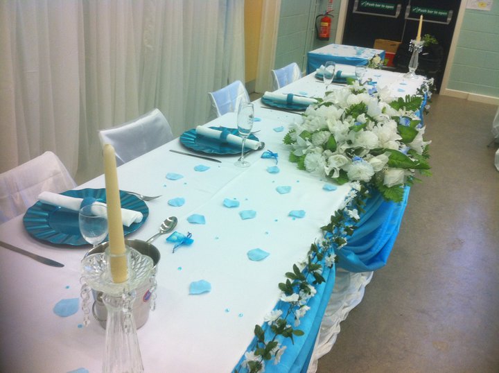 Turquoise wedding decoration