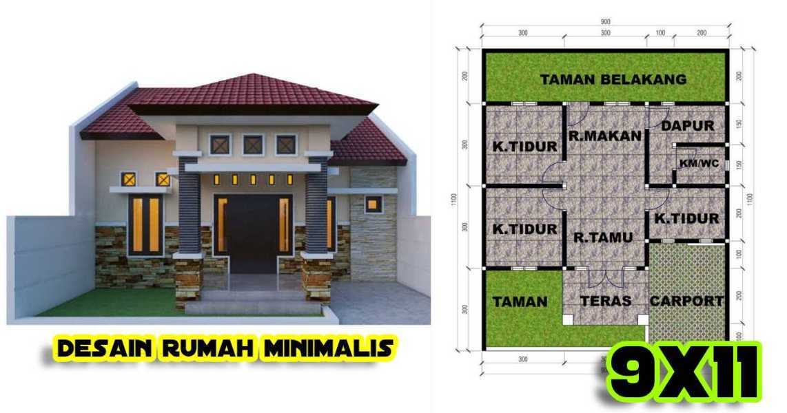  Desain  Rumah Minimalis  2022 Ukuran 9x11 DESAIN  RUMAH MINIMALIS 