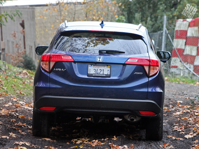 2016 Honda HR-V in the dirt - rear