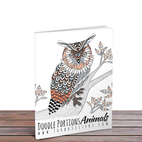 Doodle Portions Animal Coloring Book | Land of Honey