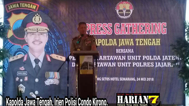 Press Gathering Kapolda Jawa Tengah Bersama Pimred, Wartawan Unit Polda Jateng Dan Wartawan Unit Polres Jajaran