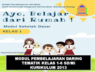 modul daring tematik kelas 1 sd/mi