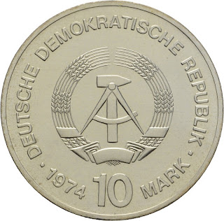 Germany GDR 10 Mark Silver Coin