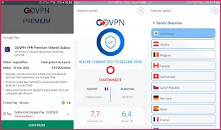 GOVPN Pro ,VPN gratuit ,sécurisé 