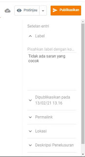 cara membuat postingan blog di blogger