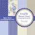 KIT DIGITAL PAPEIS FLOWERS ROSE AZUL