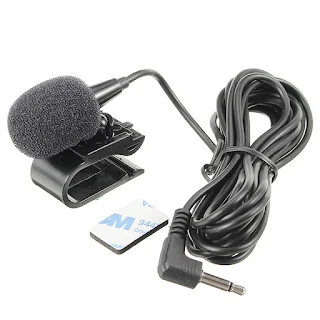 3.5mm Microphone Car Stereo GPS Bluetooth Enabled Audio DVD External Mic 3m/10ft length cable, hown store