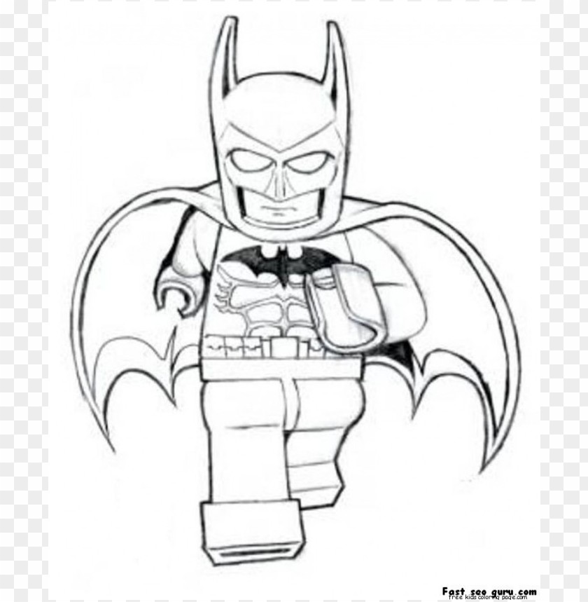 Lego Batman Coloring Pages Color Png