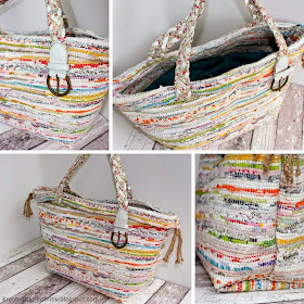 DIY selber machen Tasche Strand nähen Stoff Webstoff Teppich, Ikea upcycling recycling wieder verwenden wieder verwerten Gürtel baumarkt schnell günstig einfach basteln sewing