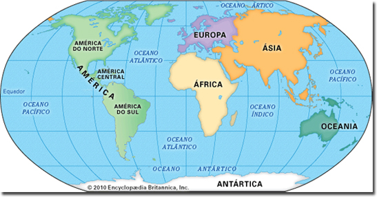 Mapa Mundi 7 Continentes