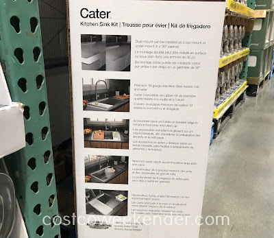 Costco 1316389 - Kohler Cater Stainless Steel Sink Kit: great for any kitchen