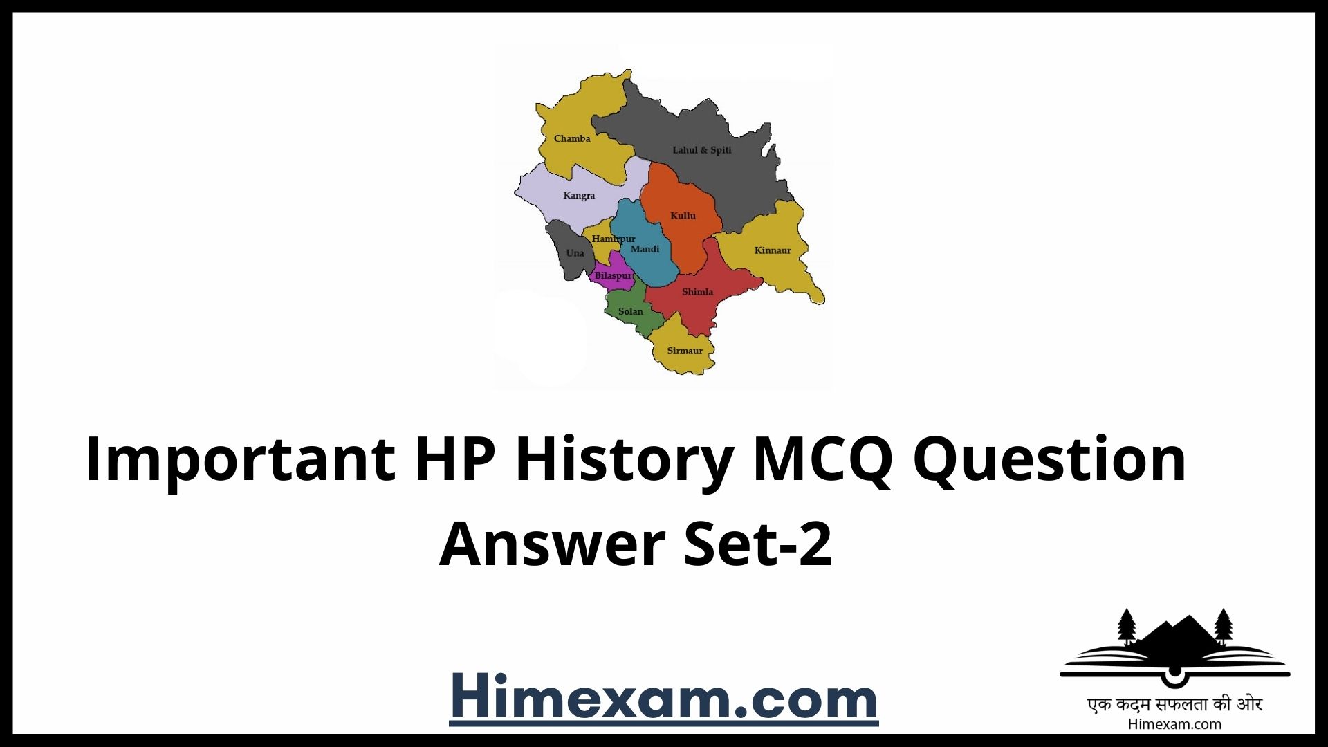 Important HP History MCQ Question Answer Set-2