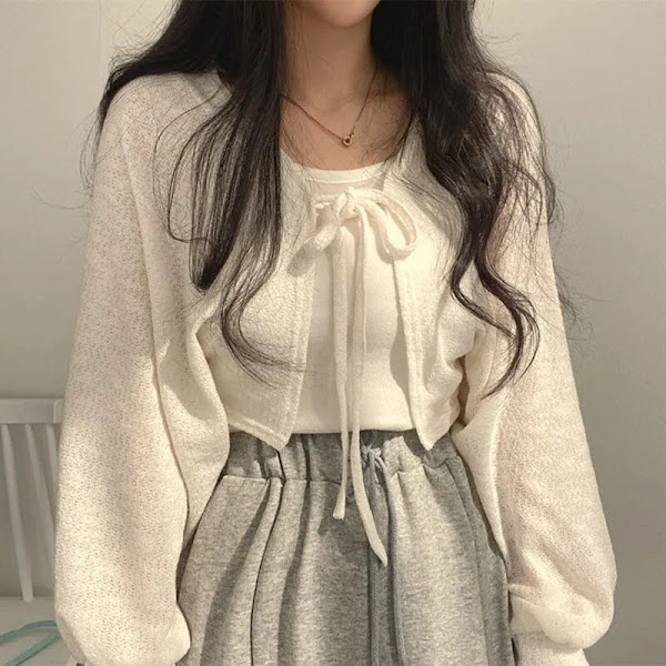 Lucyever White Knitted Cardigan Purchase on Amazon & Aliexpress