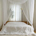 White Bedroom Curtains Idea