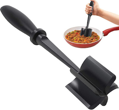 Meat Chopper Heat Resistant Meat Chopper with Non-slip Handle Nylon Meat Masher Multifunctional Hamburger Chopper Beef