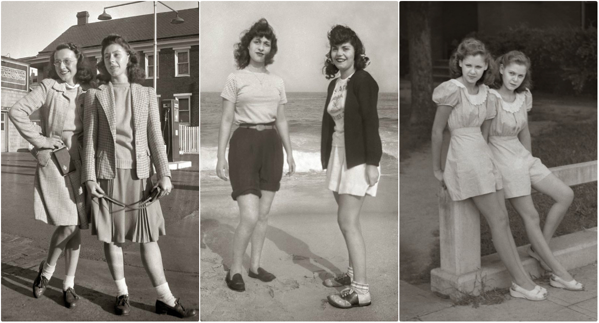 30 Cool Photos Show What Teenage Girls Wore in the 1940s ~ Vintage