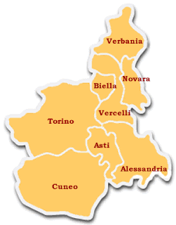 Mappa di Piemonte