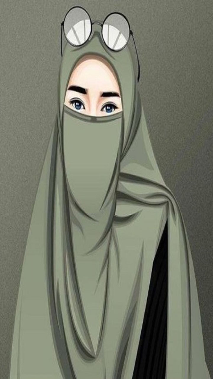 Download Wallpaper Kartun Muslimah  Cantik 2022 Gambar 