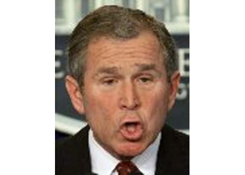 president george w bush funny. George W Bush will promote