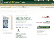 Pantallazo de la tienda online de la Casa del Libro