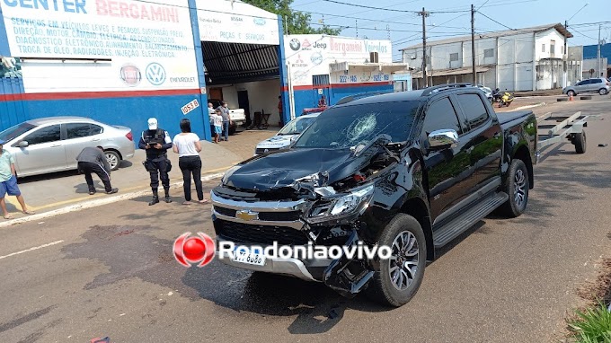 TRÁGICO: Idoso morre atropelado por caminhonete em Porto Velho