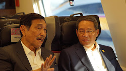 Luhut-PM China Jajal Kereta Cepat, Halim-Karawang 15 Menit
