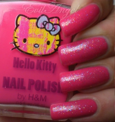 Hello Kitty Pink Sprinkles Nail Polish. It#39;s a simple bright pink