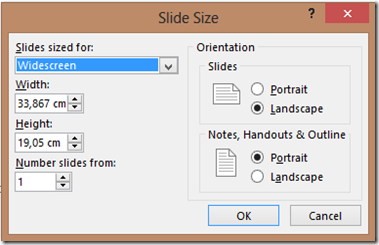 Slide Size