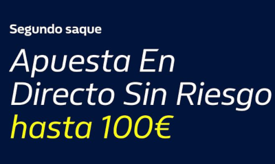 william hill Segundo Saque 100€ Gratis Tenis