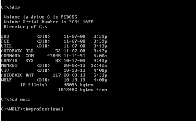 جرب أقدم نظام لمايكروسوفت MS-DOS