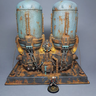 scratch built sci-fi warhammer 40k terrain painting grimsquirtchallenge