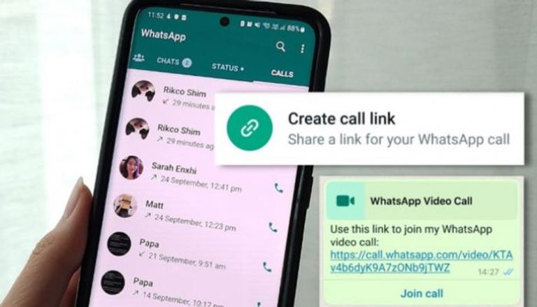 Finally.. Group chats on "WhatsApp" using links WhatsApp is launching a new feature called Call Links to better facilitate group voice and video chats.  According to WhatsApp's announcement of the launch of the new Call Links feature, it appears that it will enable you to share a link to invite others to join a group chat in the application.  And the WhatsApp social networking application wants to facilitate group conversations for its users without the need to collect a lot of phone numbers or create a group chat room on the application.  As you can see in these examples, you will now be able to create custom URL's for WhatsApp group video and audio chats, making it easier for others to join the discussion in the app.  When the option is available (the option is rolling out this week), you'll be able to see the Call Link option under the Calls tab, allowing you to create a shareable link to get people into your chats.  "We launched the chat links on WhatsApp starting this week, so you can subscribe to a link to start a group chat in one step," said Mark Zuckerberg, head of the Meta Platforms group that owns WhatsApp.  And unlike both Zoom and Google Hangouts, any WhatsApp link for a group chat needs to be installed on the devices of all participants in the conversation.  Anyone who wants to start an audio or video group chat on WhatsApp in the future will find the "Create a contact link" option at the top of the "Coles" menu options.  It can be an easy way to help enhance community connection and facilitate engagement, while brands can also use the option to better communicate with influencers and advocates in a more direct and intimate way.  For example, you can have an exclusive chat to discuss your upcoming product launch, or get feedback on potential updates. Meta's says it's also working on secure, encrypted video calls for up to 32 people as well, so there may soon be a range of ways to use the option as a way to highlight and engage with specific audiences directly.  In fact, as part of a recent product announcement, Meta CEO Mark Zuckerberg noted, "Most people use feeds to discover content and use messages to make deeper connections."