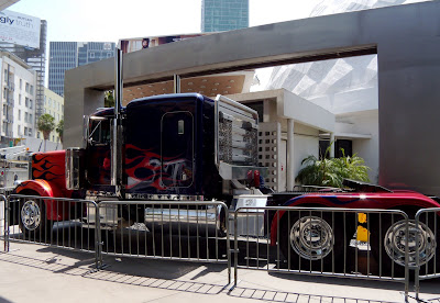 Actual Transformers 2 Autobot Optimus Prime movie truck side view