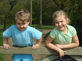 Baby Boy and Top Ender on the gate at Shenley Wood