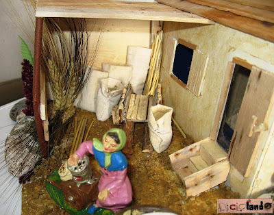 Antichi mestieri: casetta presepe mugnaio al mulino Natale 2015 2