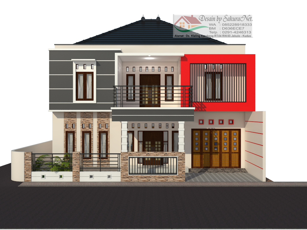 Desain 3D Rumah By SakuraNet Desain Rumah Minimalis 13x17