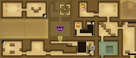 part of the Level 5 dungeon map, the Master Stalfos rooms have visible tiles in them