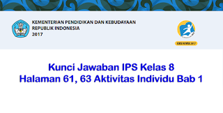 Kunci Jawaban IPS Kelas 8 Halaman 61, 63 Aktivitas Individu Semester 1