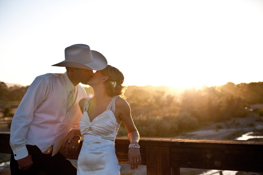 The groomsmen wore cowboy boots and hats the centerpieces were constructed