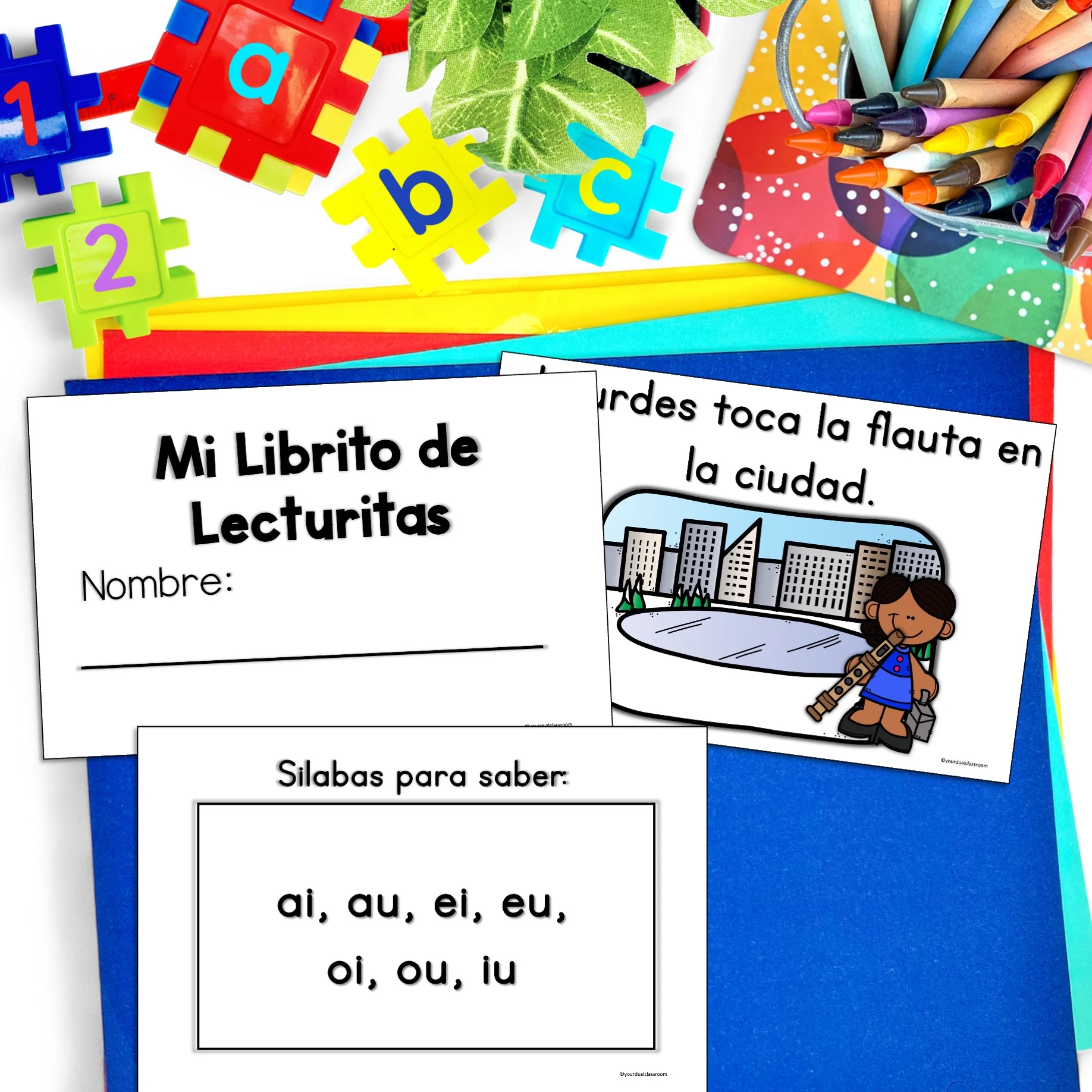 Image-of-lecturitas-booklet-for-diptongos.