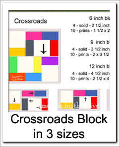 Block - Crossroads in 3 different sizes