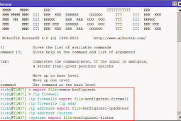 Cara Export & Import Konfigurasi/Setingan Mikrotik